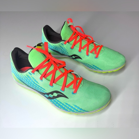 Saucony Men’s Havok XC Spike Green Running Shoes Size- 10 - Picture 6 of 9